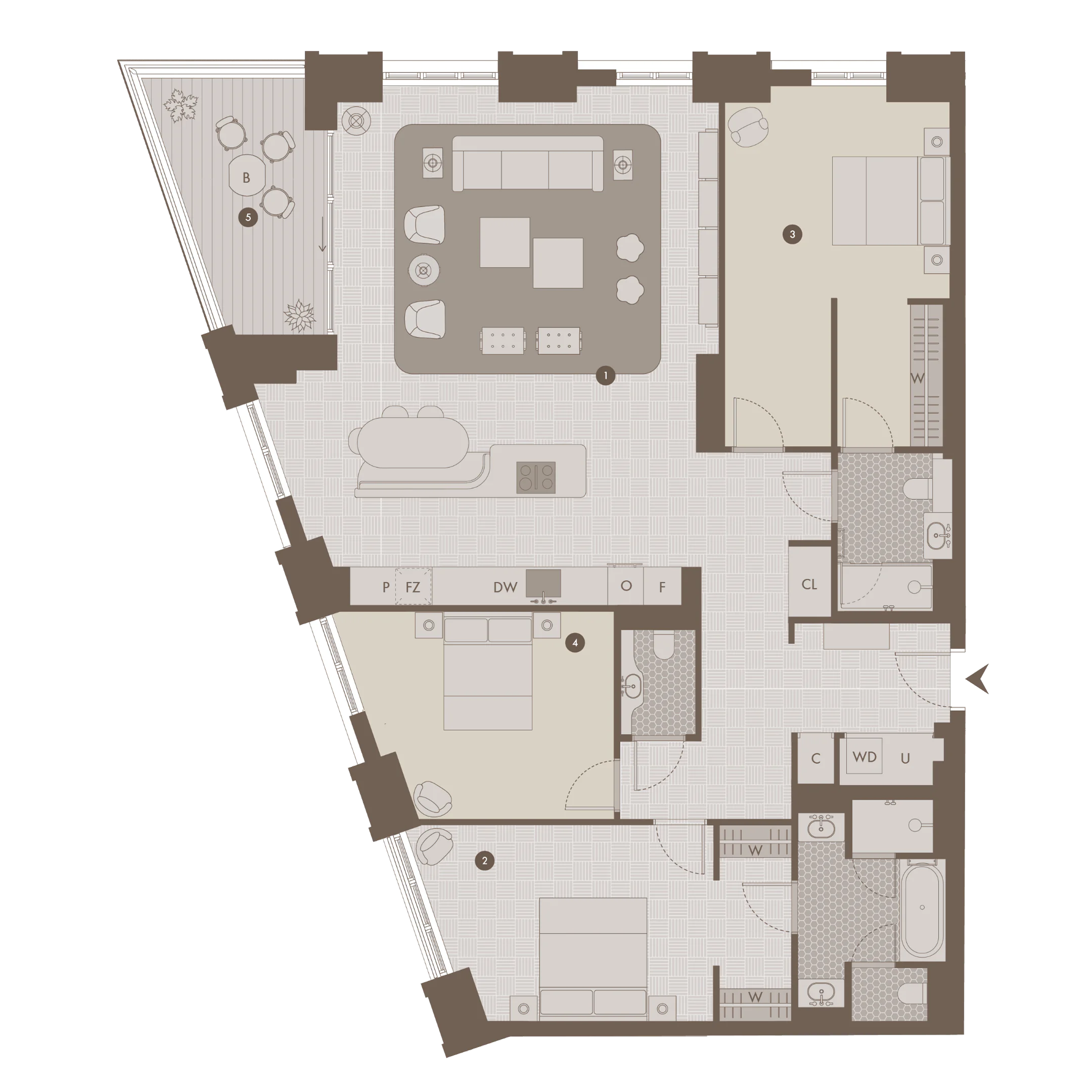 Three Bedroom